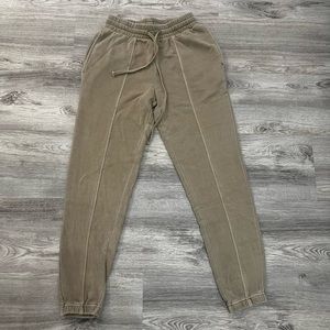 Tan joggers from Forever 21 in XS